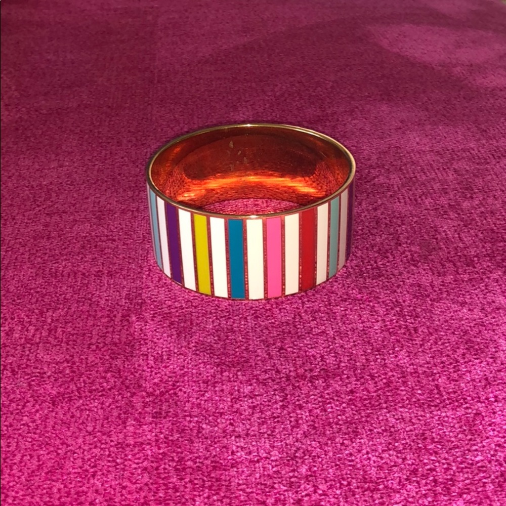 Kate spade multicolored striped bangle